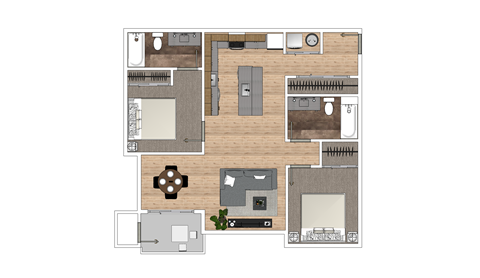 a floor plan of a house